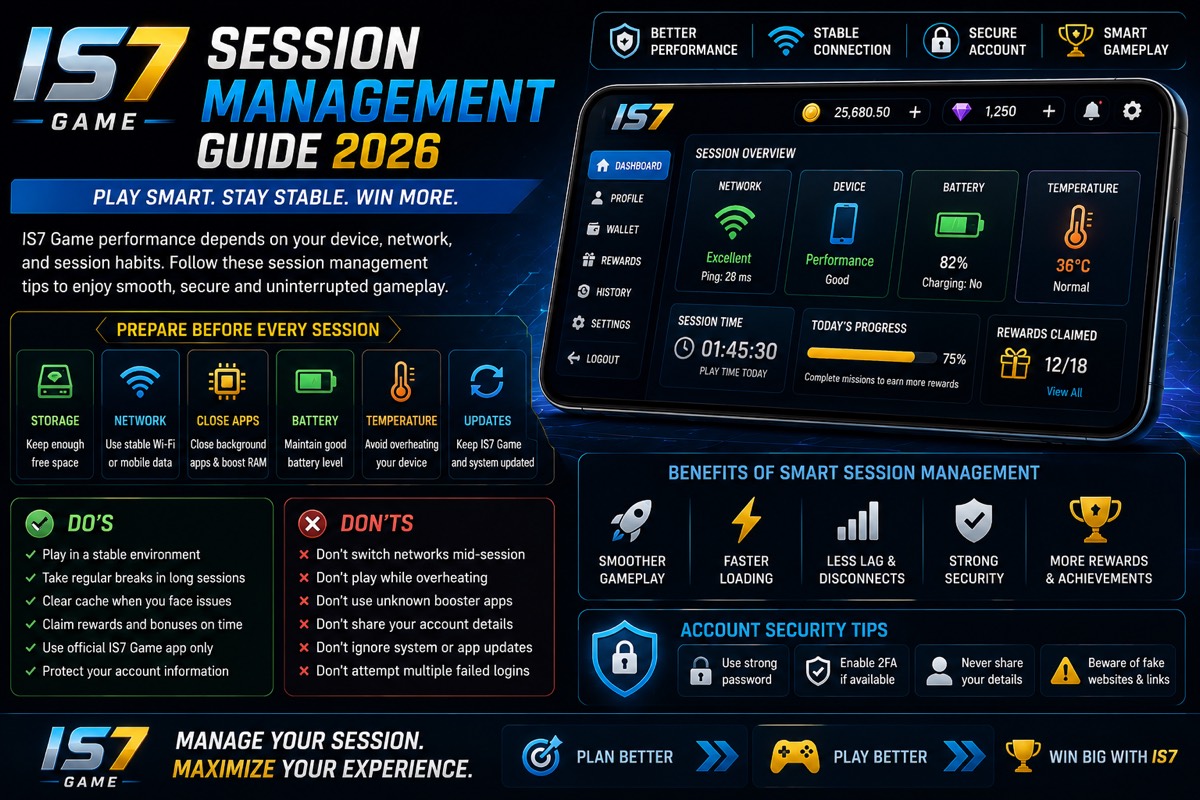 IS7 Game guide illustration for IS7 Game Session Management: How to Maintain Smooth and Consistent Gameplay